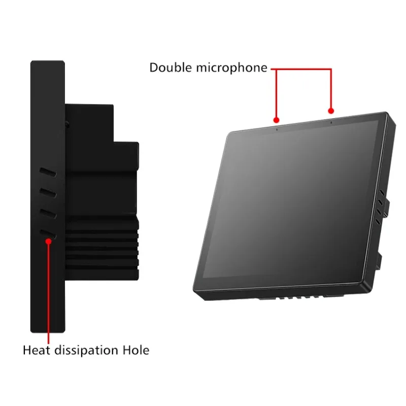 

YC-SM04 4 Inch WiFi Zigbee Tuya Control Touch Panel For Smart Home Wall Switches Compatible Loxone Android Tuya Systems