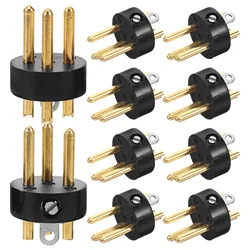 10pcs Xlr Connector Replacement Plugs Microphone Audio Adapter Speaker Accessories Mic Cable Accessory Xlr Balance Plug