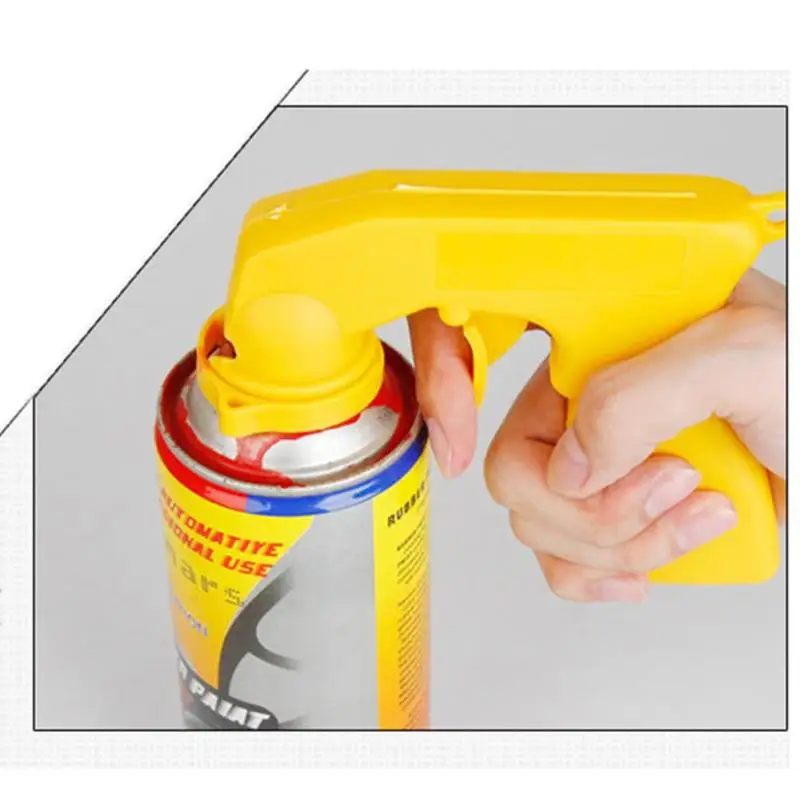 Car Spray Adaptor Paint Care Aerosol Spray Gun Handle with Full Grip Trigger Locking Collar Auto Maintenance spray gun