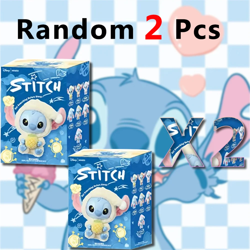 Disney Cartoon Stitch Ange Dolls Anime Blind Box Toys Lilo & Stitch Eat Something Before Sleep Series Toy Children Birthday Gift view 4