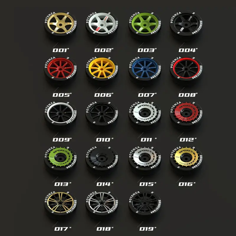 RC Drift Car Accessories 1:16 Universal Remote Control Car Wheel Hub Modification Racing Tire Model Adult Sports Car
