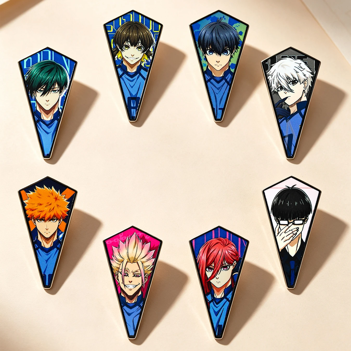 8-teiliges Anime-Cartoon-Sportjungen-Emaille-Pin-Set, Niedliche Metalldekorationen für Rucksäcke, Sammlerstücke für Fans, Souvenir – Detail 5