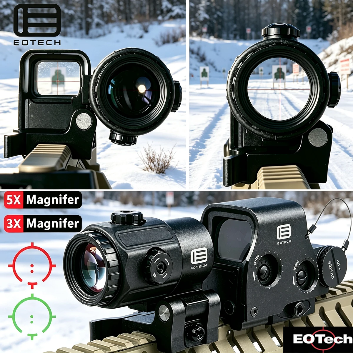 EOTECH 553 Holographic Sight Red Dot Sight Green Red Dot Sight Optics Reflex Riflescope Hunting Scopes Fit 20mm Rails view 3