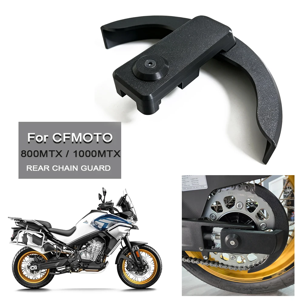 800MTX Motocycle Chain Cover Chain Guard Anti-Splash Chain Guard Plate Rear Wheel Cleaning For CFMOTO 800MT-X 1000MTX 1000MT-X