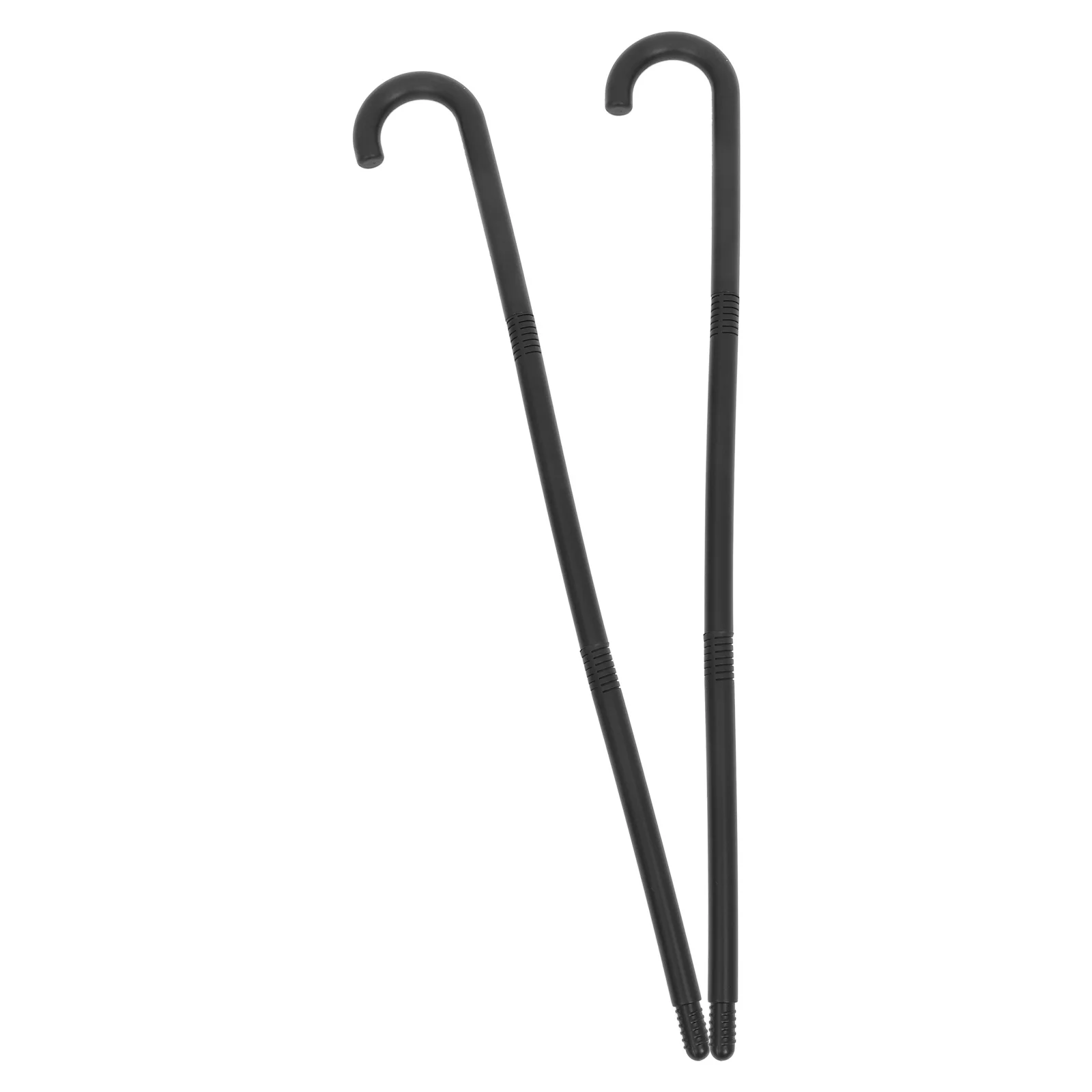 

2Pcs Magician Walking Stick Cosplay Cane Trick Prop for Performance Party Halloween Role Play Portable Show Wand