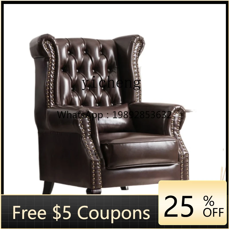 

XL Wingback Chair Single-Seat Sofa Chair Bedroom Living Room Leisure Balcony Lazy Sofa Stool