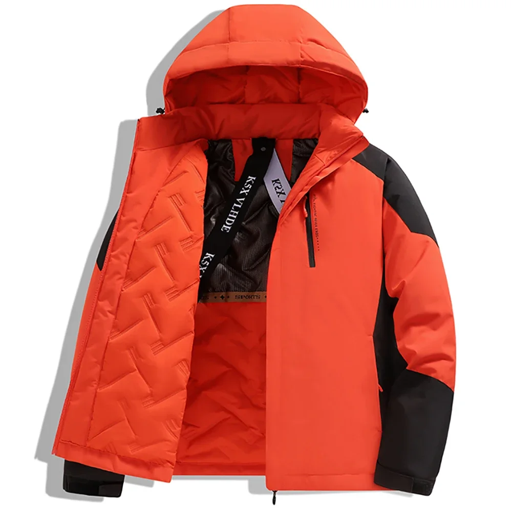 เสื้อแจ็คเก็ตบุผ้าฝ้ายกันฝนสำหรับผู้ชายไซส์ใหญ่ S-6XL สำหรับฤดูหนาว เสื้อแจ็คเก็ตบุผ้าฝ้ายกราฟีนหนาและให้ความอบอุ่น