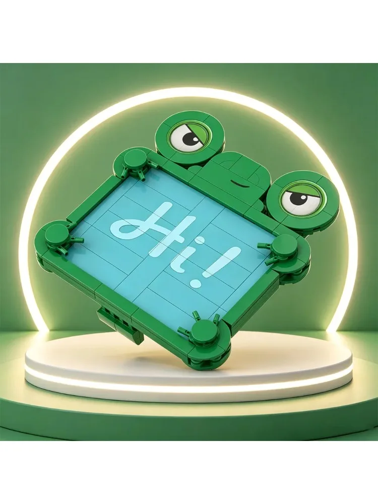 MOC 170+PCS  Theme Frog Tablet Creative DIY Building Block Models, Birthday Party Supplies, Festival Party Gifts view 3