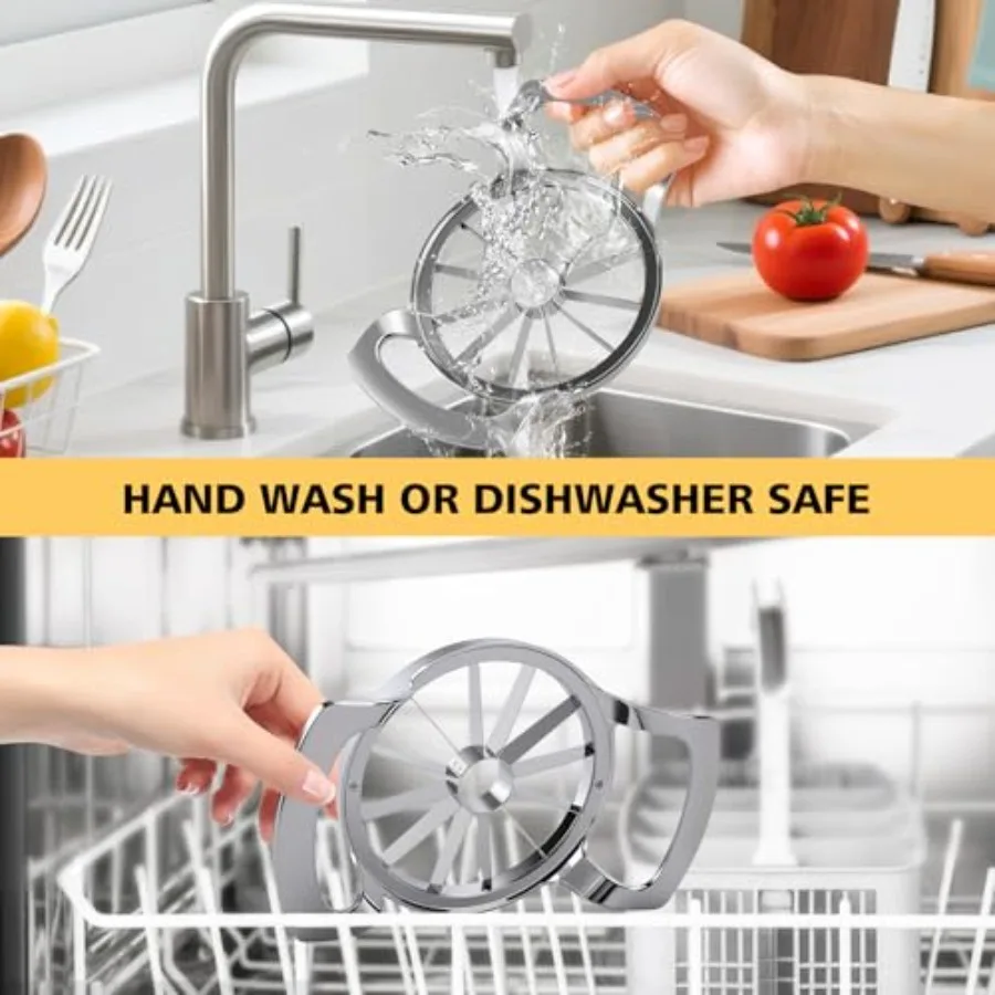 4,72 inch appelsnijder met 12 messen extra grote appelsnijmachine voor efficiënte fruitvoorbereiding Heavy Duty roestvrijstalen appel