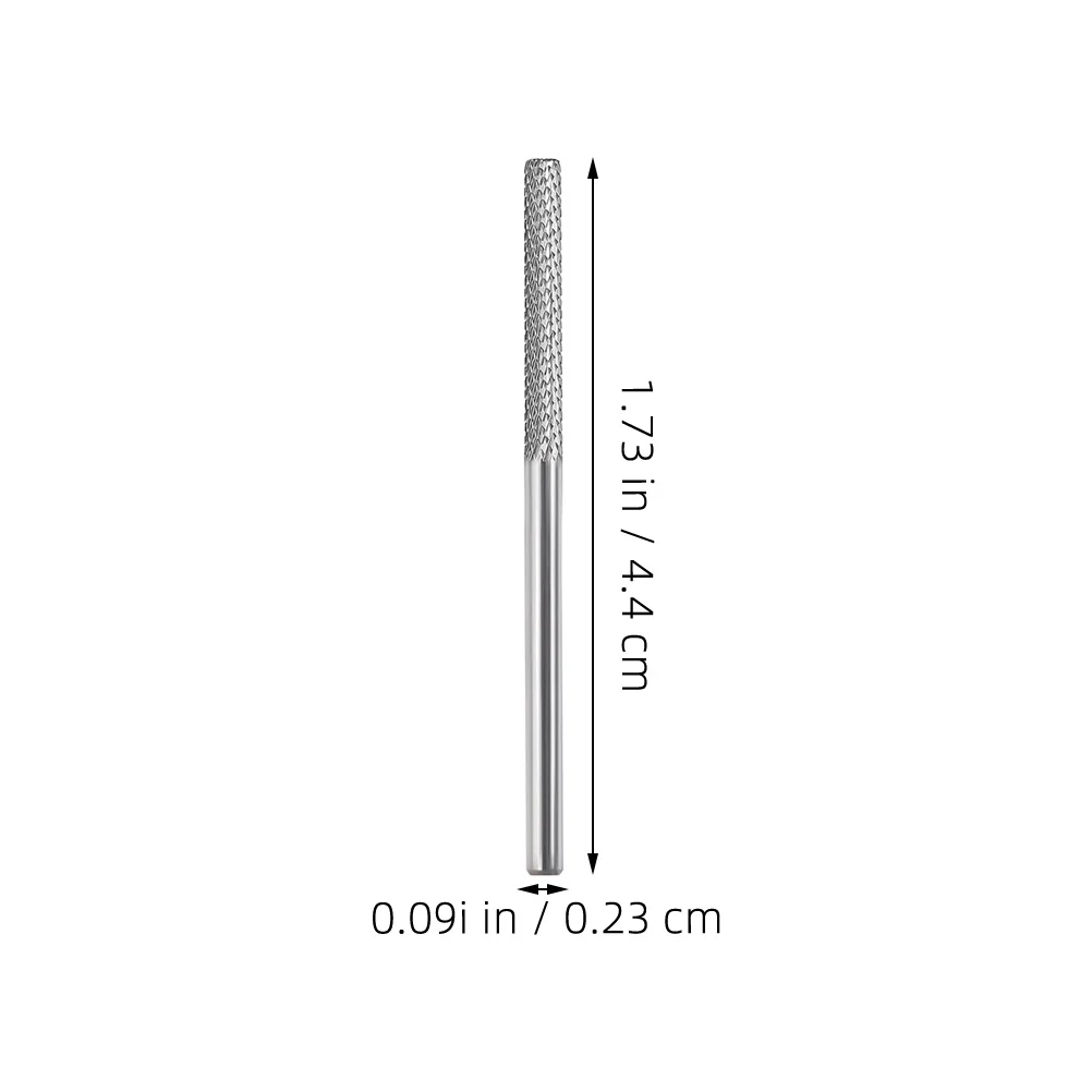 Forets à ongles en carbure pour manucure, outil de meulage en acier au tungstène, tête de marche, traitement de Surface lisse électrique