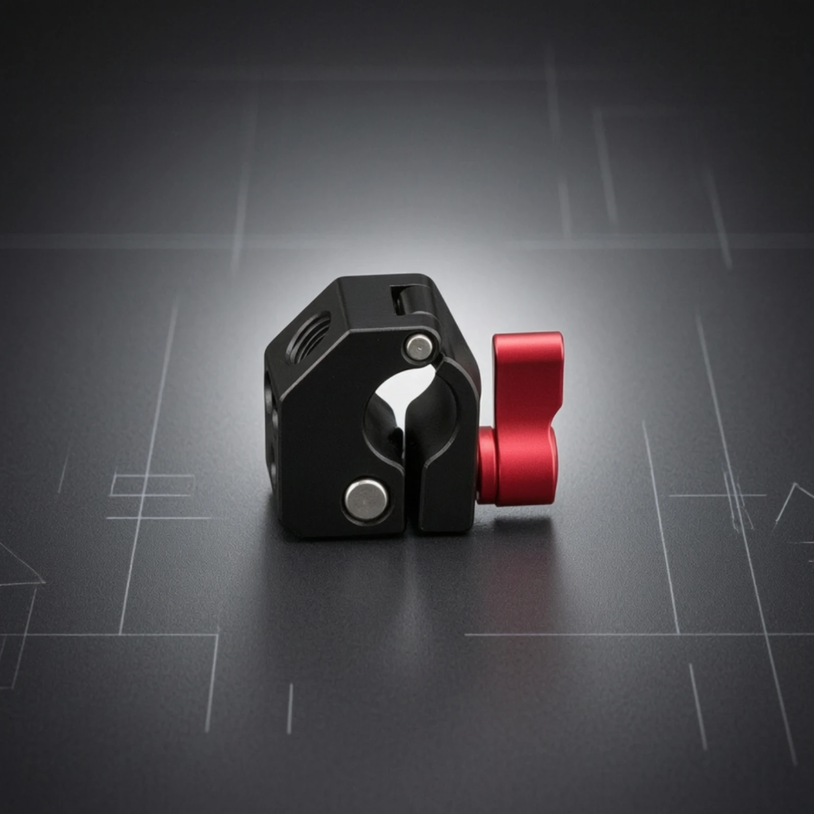 15mm Rod Clamp Metal Single-Hole Tube Clamp Lightweight Portable for Videographers, Camera Rig, DSLR Setup