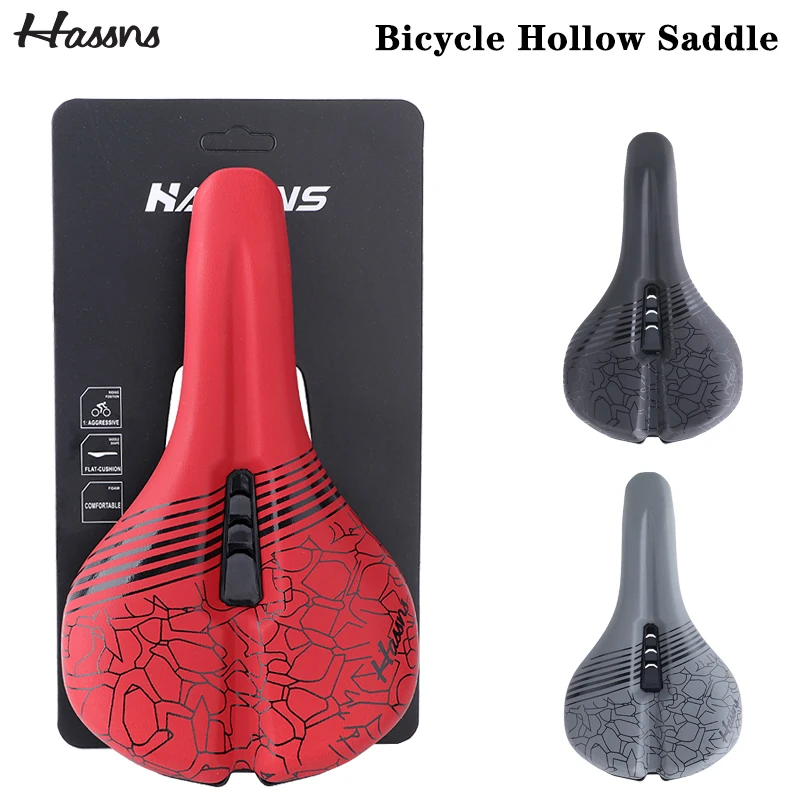 

HASSNS Mtb Saddle Road Bike Seat Mountain Bicycle Selin Comfortable Sillin Bench Cycling Seat cushion Specialized Chair Saddle