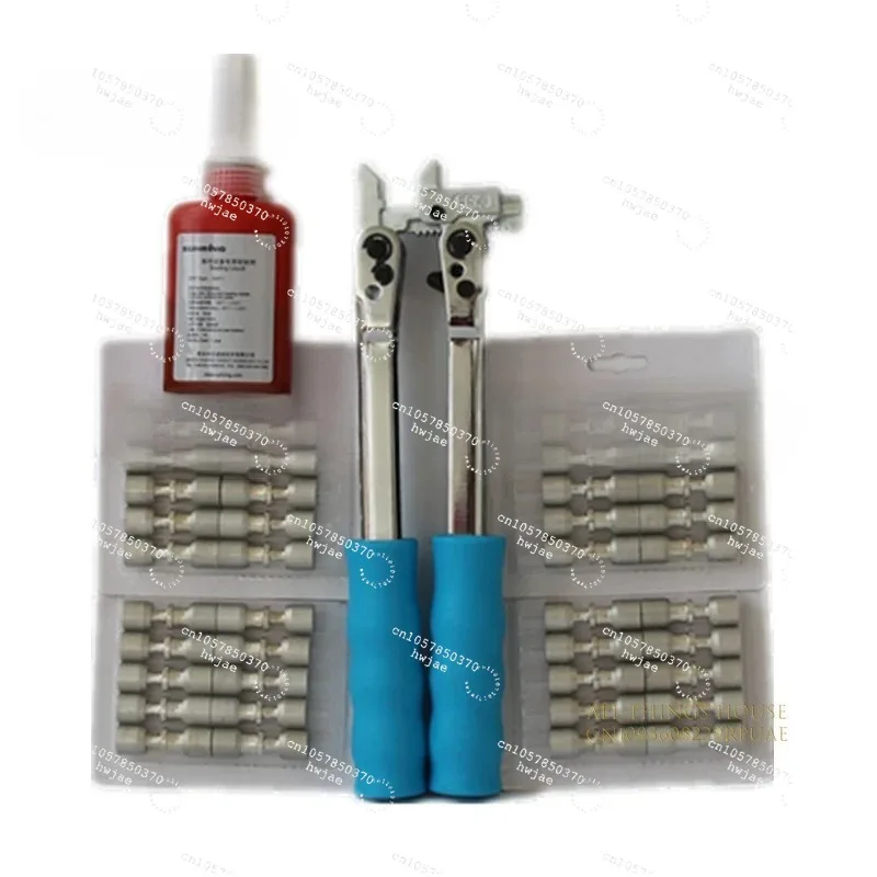 Refrigerator Repair Welding-Free Tool Set Composite Ring Sealing Liquid Frk Press Plier with 50 PCs 80 Pcs Lock Ring