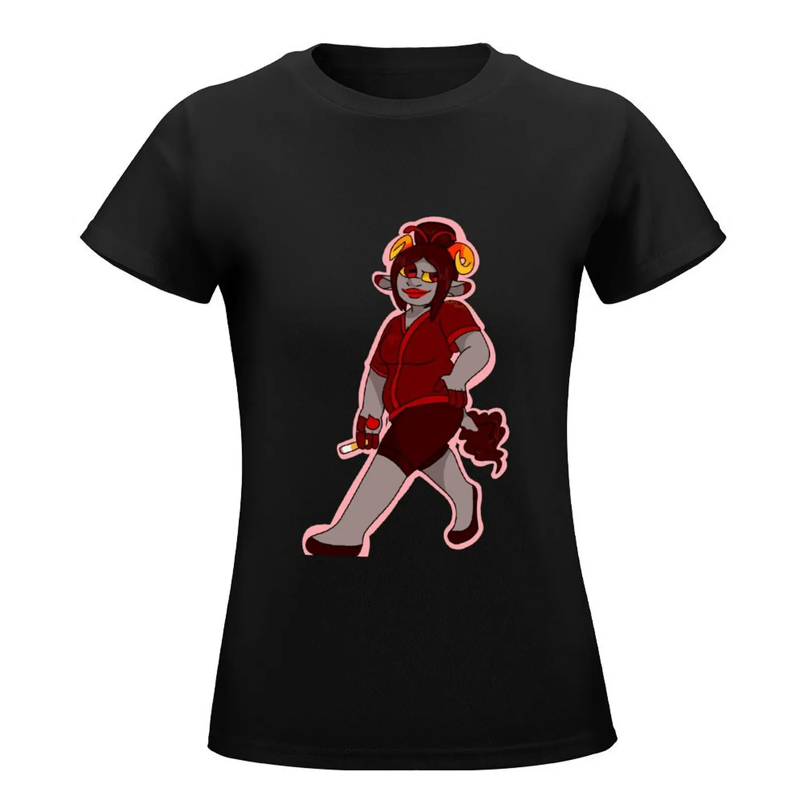 Damara T-Shirt korean fashion Female clothing graphics t shirts for Womens