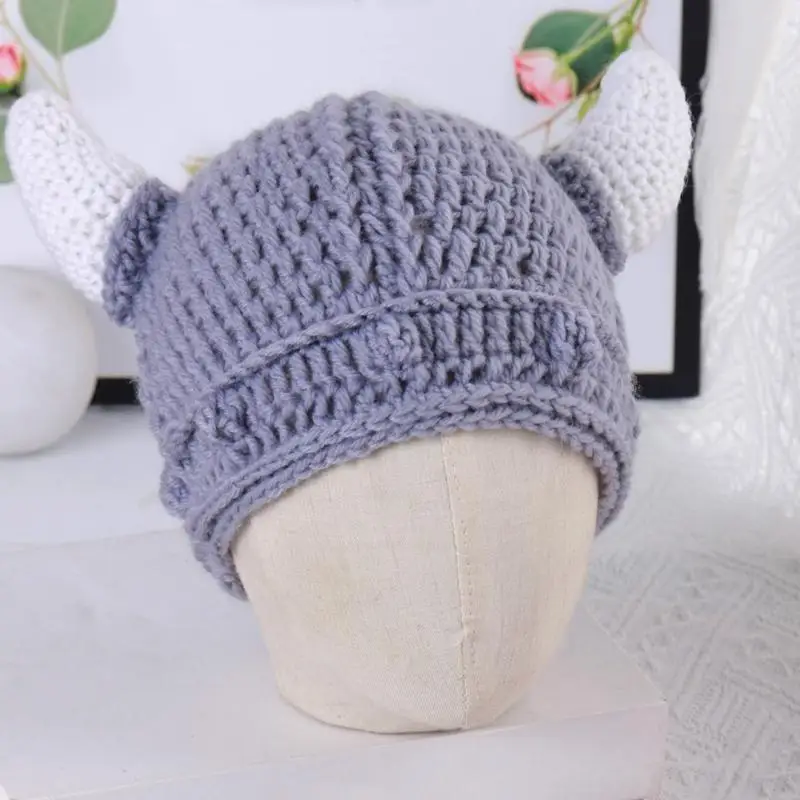 

Зимняя шапка в форме бычьего рога с рисунком интернет-знаменитости, универсальная шапка для сохранения тепла