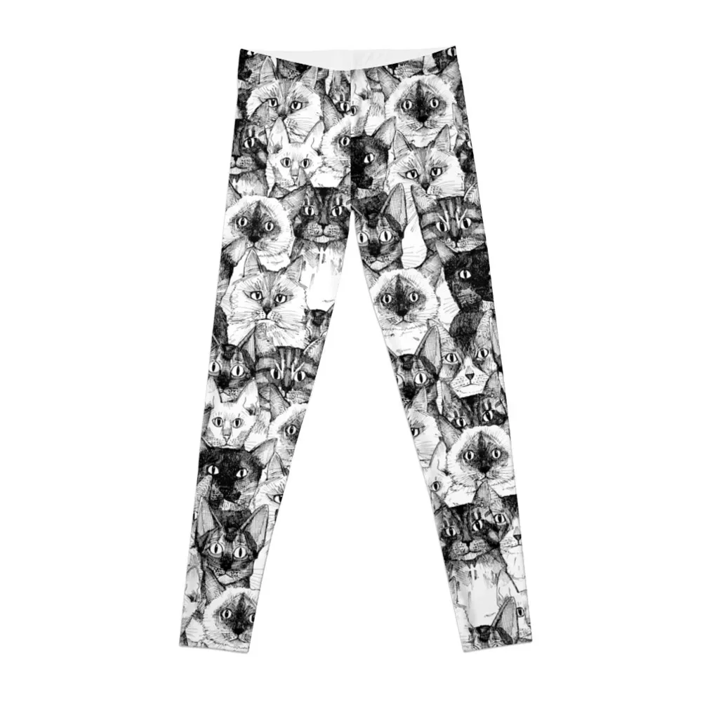 

just cats Leggings push up fitness Women sports Sportswear woman gym sport pants Womens Leggings