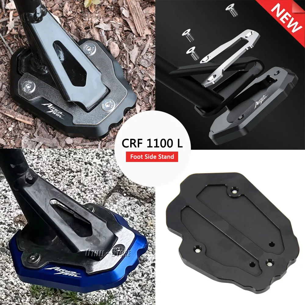 

Motorcycle Kickstand Foot Side Stand Extension Pad Support Plate For Honda CRF1100L CRF 1100 L L4 Africa Twin 2020-2025