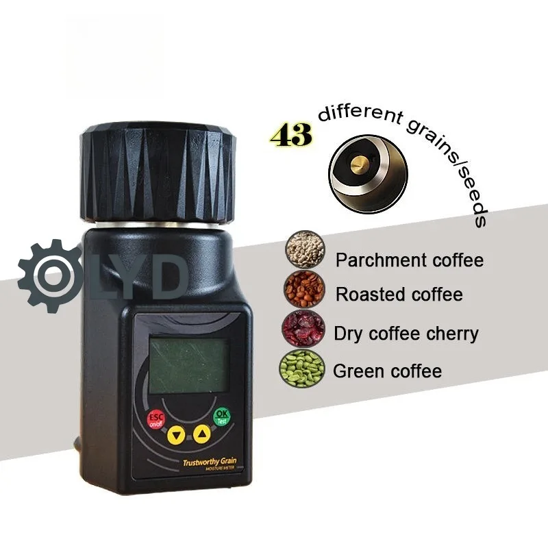 Portable Grain Moisture Meter for Rice Corn Cashew Sunflower Oil Seed 5-25 Agricultural Moisture Tester