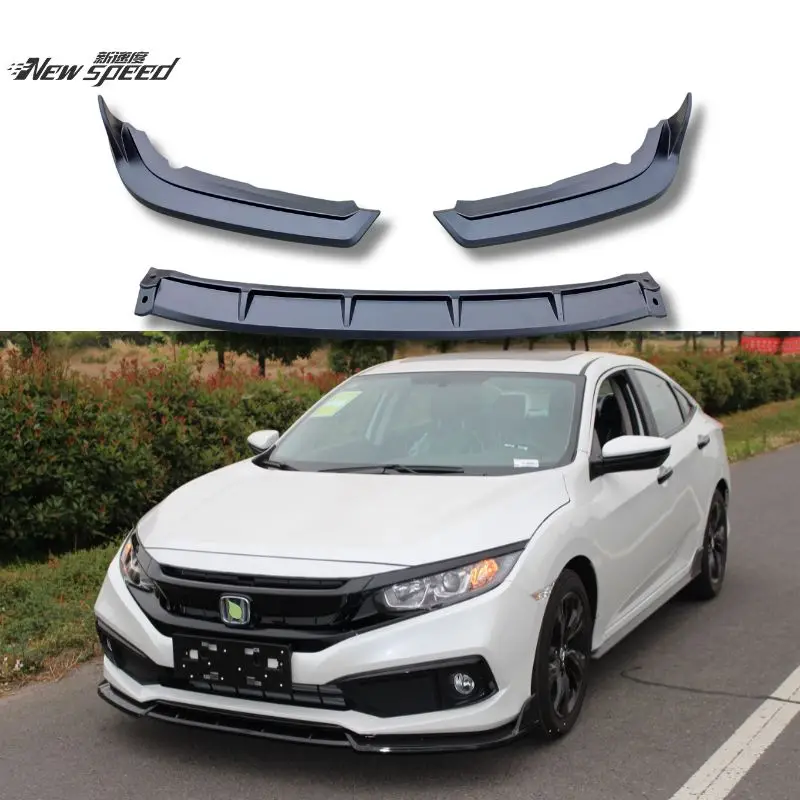 

RG 10th Gen Civic Sedan Three-Section Front Bumper Lip Car Modification Accessories