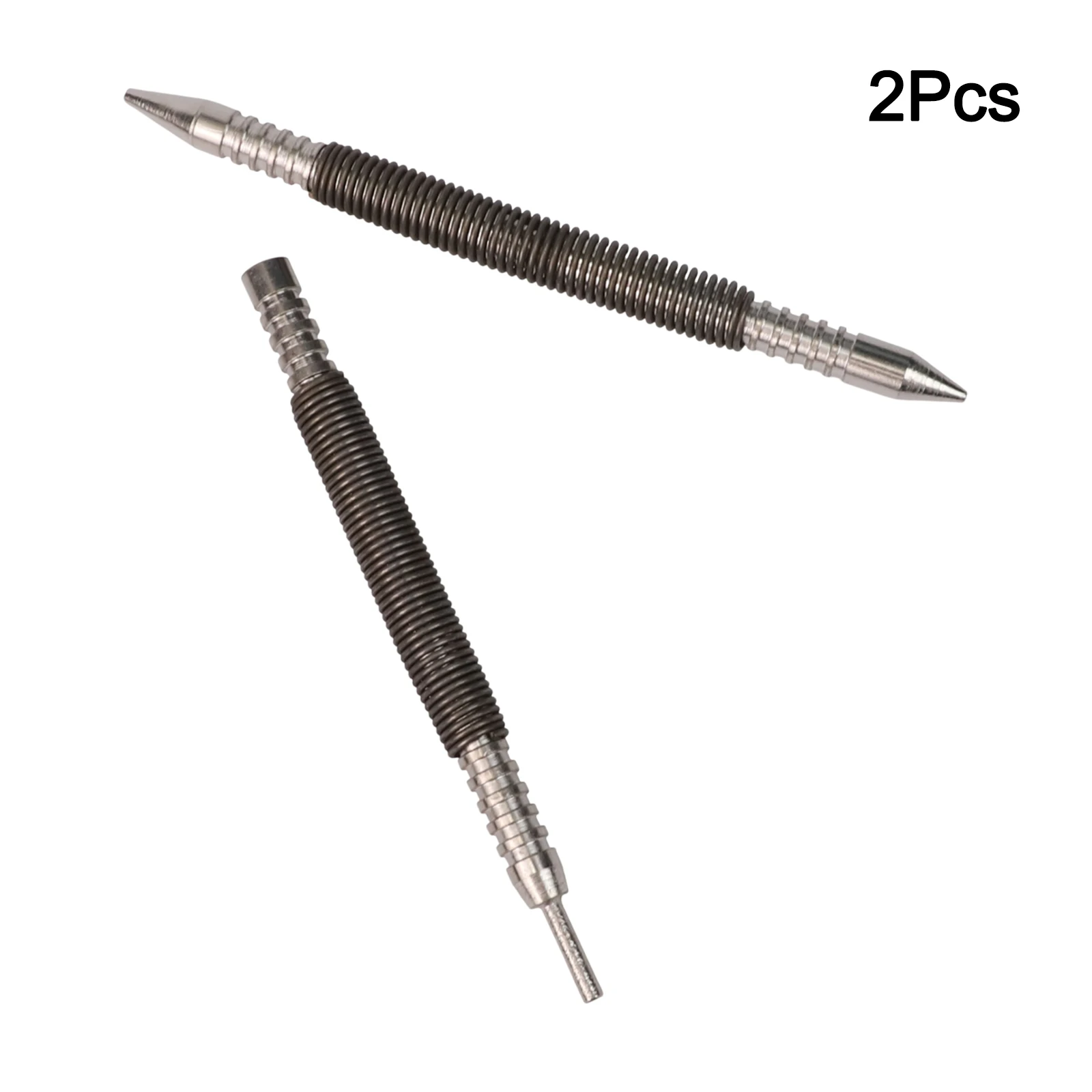 1Set Dual Head Spring Nail Set Hammerless Nail Tool Punch Kit High Precision Nail Setting Tool For Woodworking And Construction