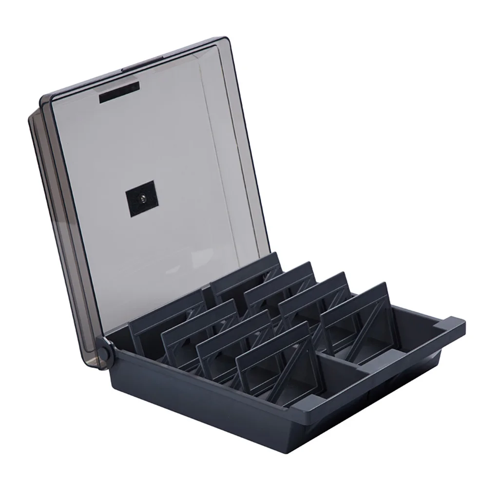 Business Card Holder Card Box File Credit Card Container With Lid Durable plastic Large Capacity Tools For Business Office Home