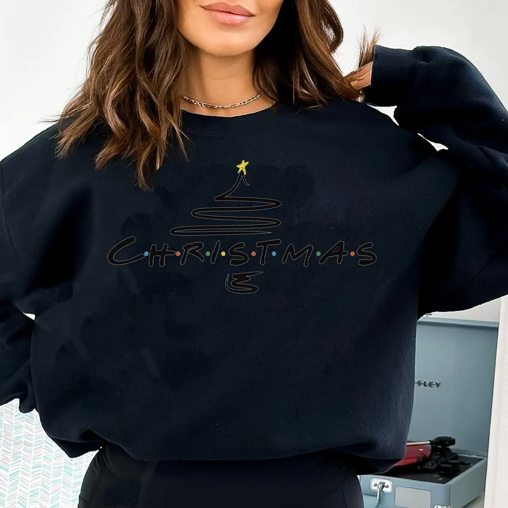 Women's CHRISTMAS Christmas Sweatshirt Round Neck Tops New in Sweatshirts Streetwear Women Kawaii Clothes Y2k Clothes Pullover