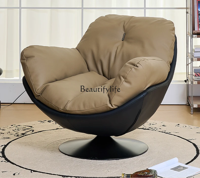 

Italian single sofa leisure rotating chair home