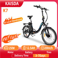 KAISDA K7 E-Bike for Women Adult 250W Motor Electric Bike 36V 12.5Ah Battery 20 Inch Rubber Tires City Commuter Electric Bike