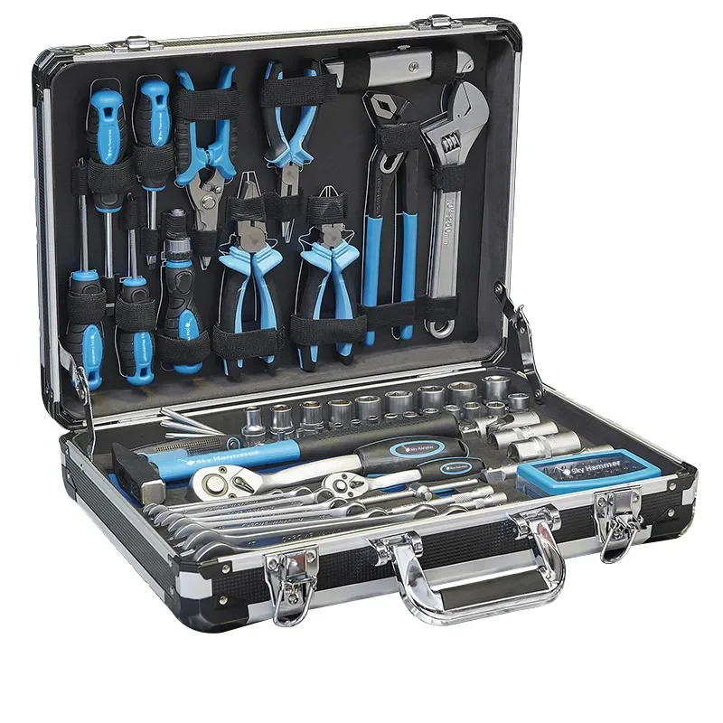 95 шт., набор инструментов для авторемонта, набор торцевых ключей, портативный ящик для ручных инструментов, набор бытовых инструментов