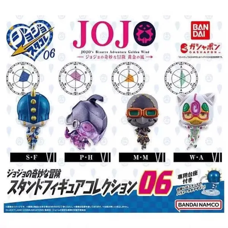 BANDAI Gacha JOJO's Bizarre Adventure - Golden Wind Stand-in Messenger 06 Figurine Action Figures Collection Toy