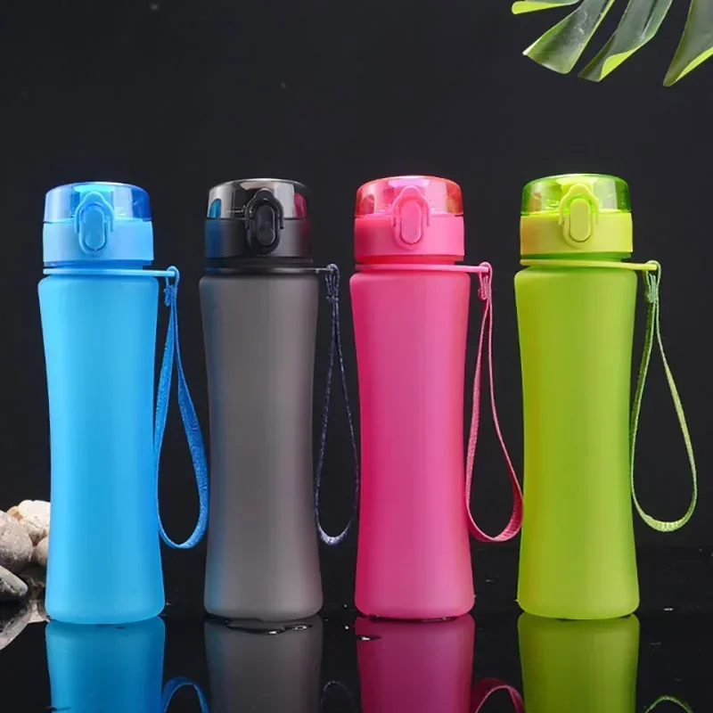 Creative gourd waterbottle gift cup bullet jump cover plastic water cup frosted sports portable student space cup water bottles