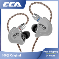 CCA C10 Headphone Hybrid Technology 4BA+1DD In Ear HiFi DJ Sport Earplugs Wired Earphones 10 Drive Unit Noise Cancelling Headset