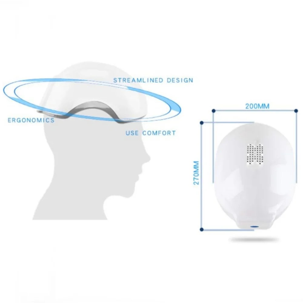 272 다이오드 레이저 광선 치료 헤어 성장 헬멧 모발 재성장 촉진 마사지 캡 탈모 방지 장치 두피 휴식 치료