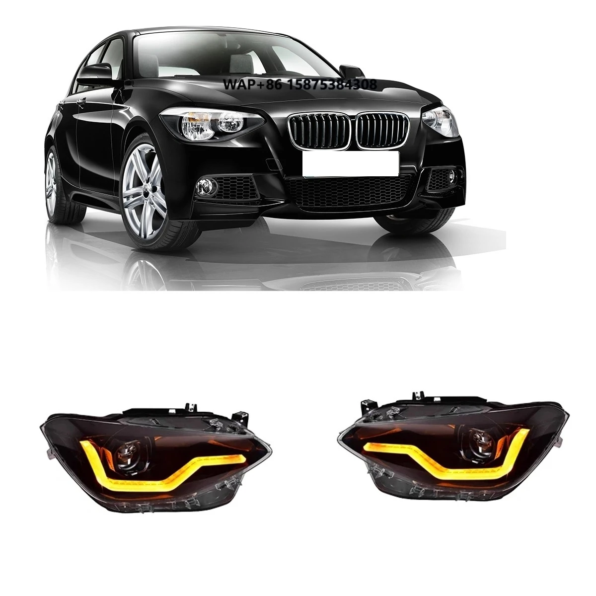 

New Headlight for F20 LED Headlight 2012-2015 1 Series 116i 118i Turn signal High Beam Angel Eyes Headlight