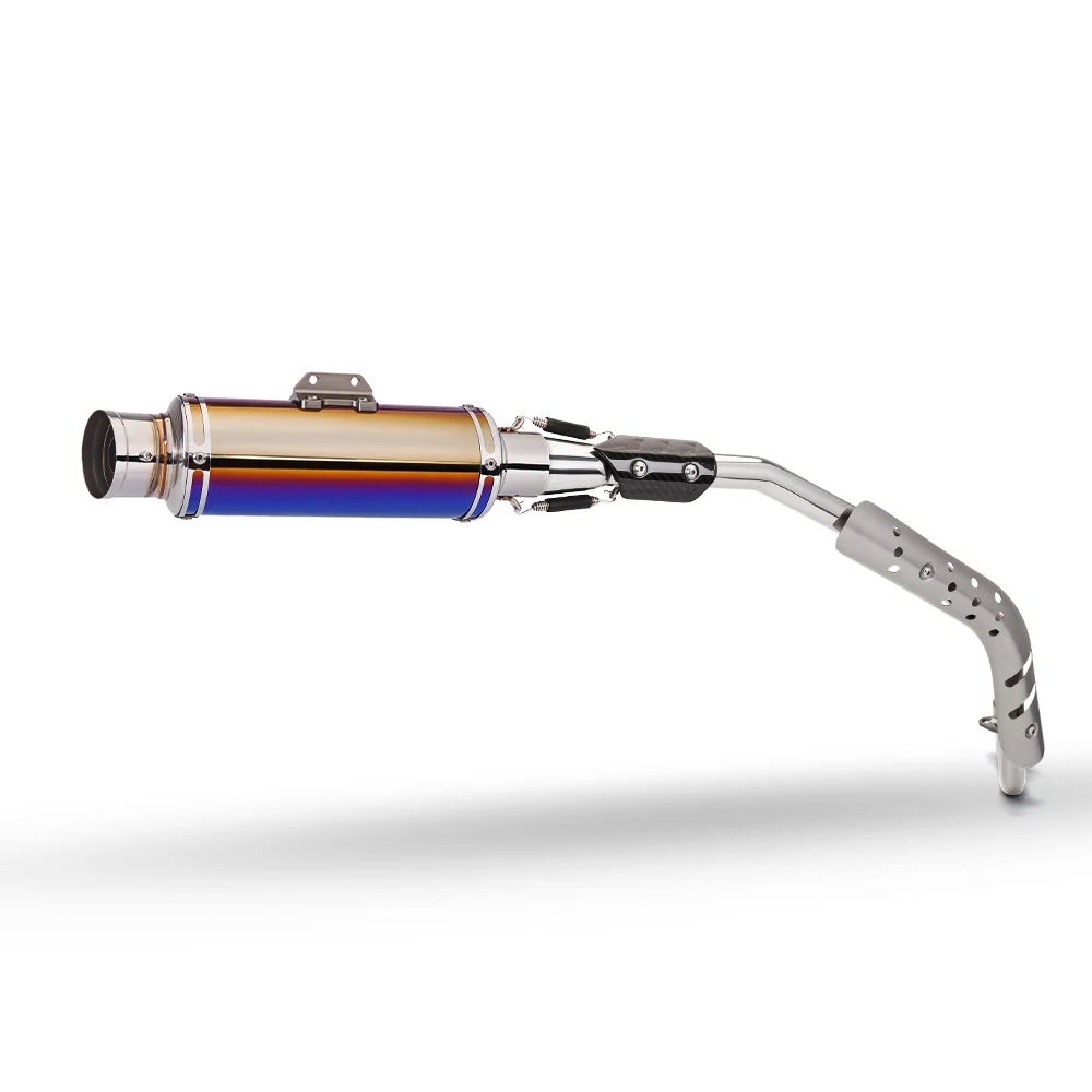 

Motorcycle full exhaust system Cub110 CUB125 2021-2024 Cub high exhaust pipe connecting pipe muffler