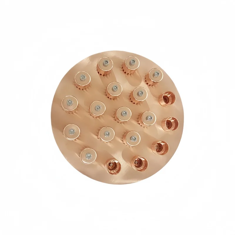 OD204mm Red Copper Bubble Plate Set For 8