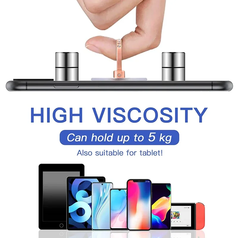 Transparent Finger Ring Holder Diamond Ring Phone Stand Holder for Cellphone Finger Grip Rotatable Phone Support Mount Accessory