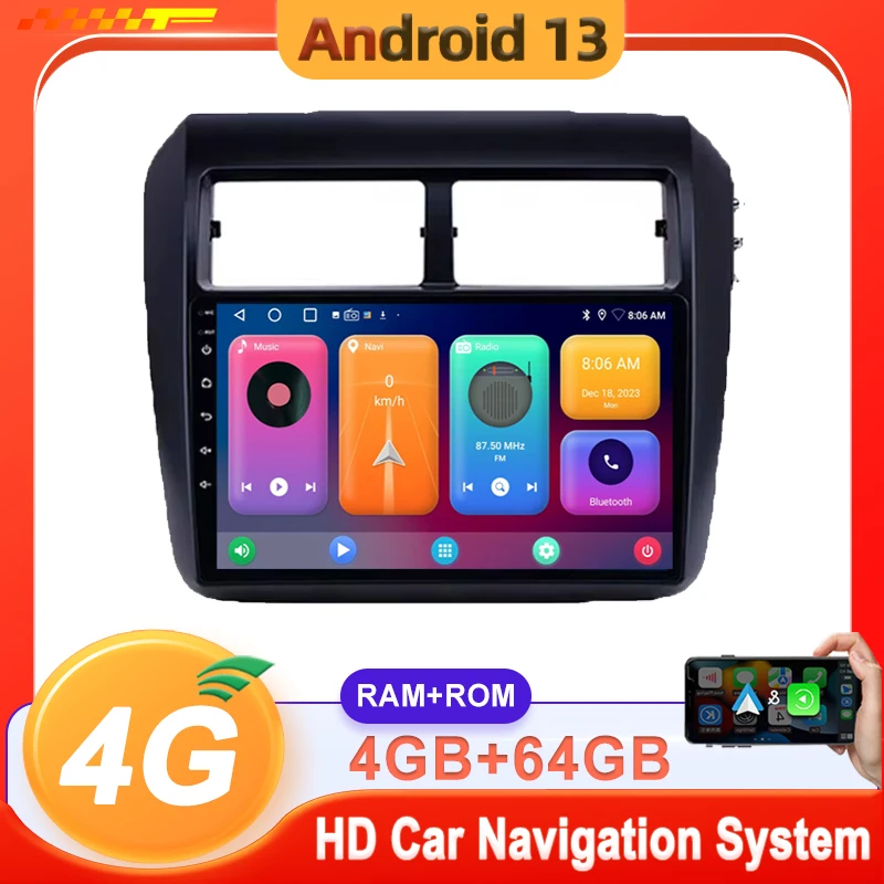 

9 inch Android 13 Carplay Auto Car Radio For TOYOTA Agya Wigo 2013-2018 Touch Screen Auto Radio GPS Navigation Stereo Head Unit