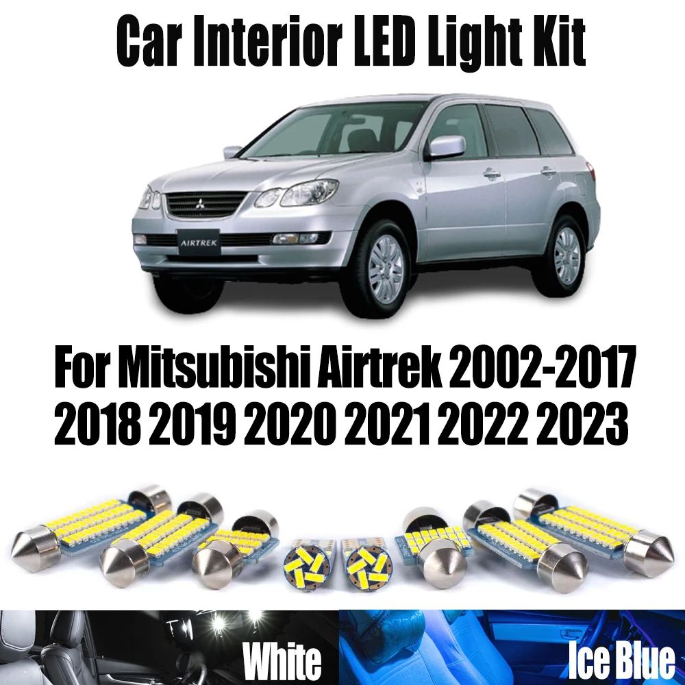 

Canbus LED Interior Dome Map Luggage Light Kit For Mitsubishi Airtrek 2002-2019 2020 2021 2022 2023 Car Ceiling Bulb Accessories