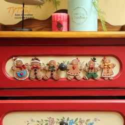 Christmas Decorations For Home Gingerbread Man Refrigerator Magnetic Sticker Resin Cute Fridge Magnet Fridge Magnets Home Decor