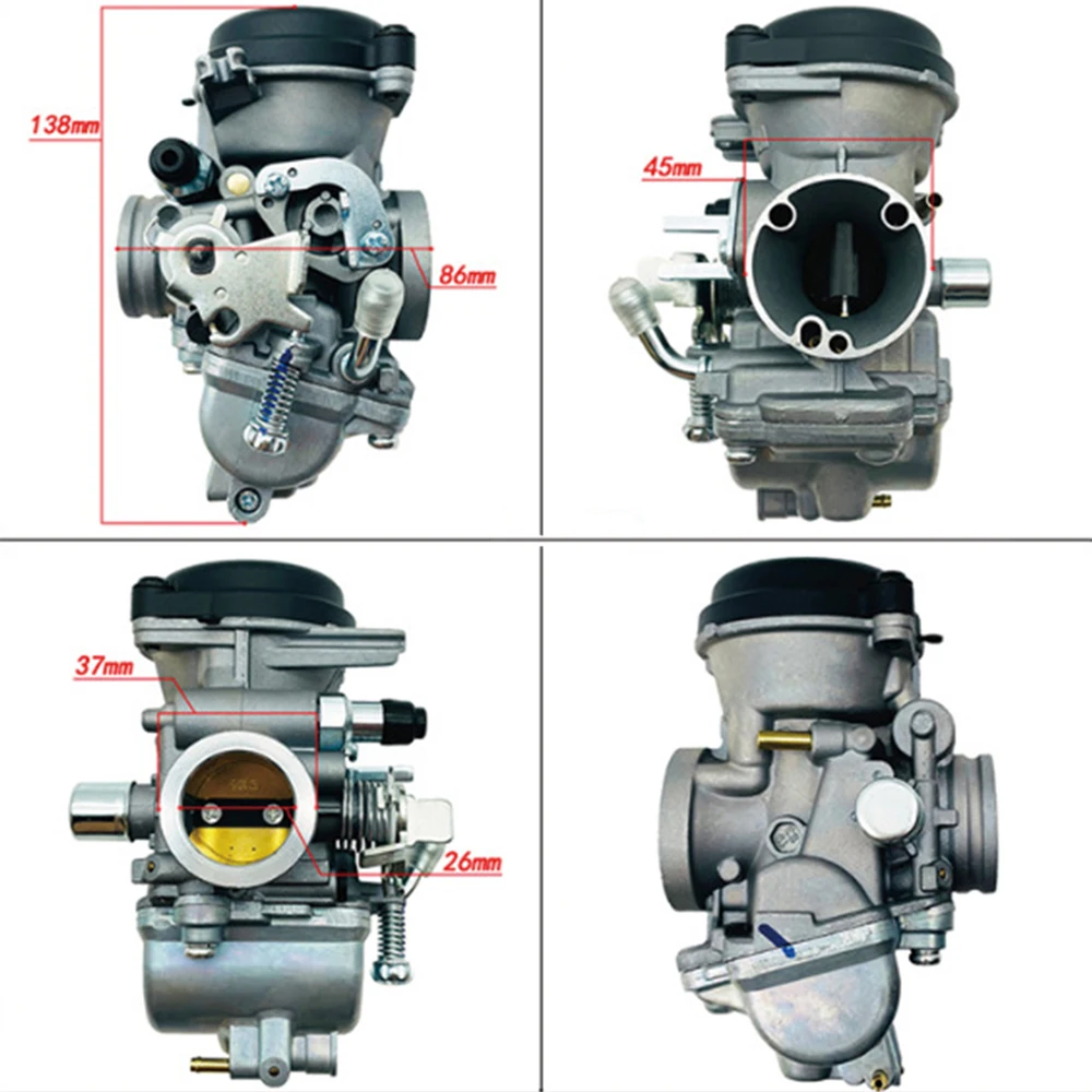 Motorcycle Parts 26mm Carburetor Manual Choke/Cable Choke Carb Fit Dirt Bike 4T 150cc-180cc Pulsar180 Rouser180 Avenger180