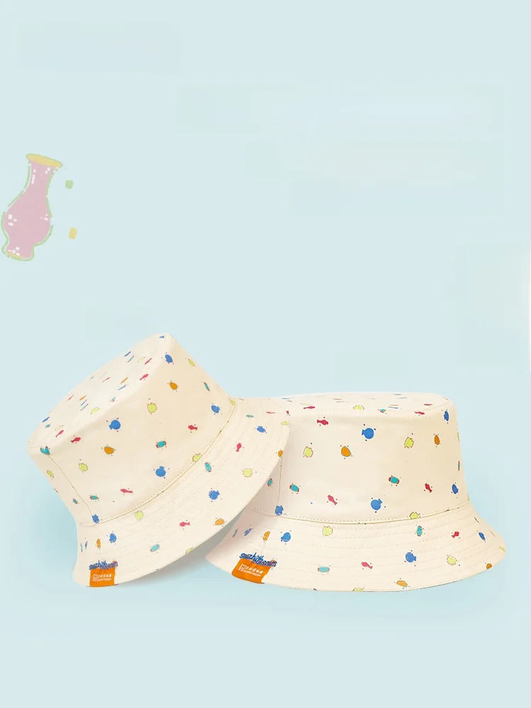 Suzhou Museum Fisherman Hat Sunscreen Summer Birthday Gift for Friends Fashionable Versatile Printed Sunshade Hat Creative Gift