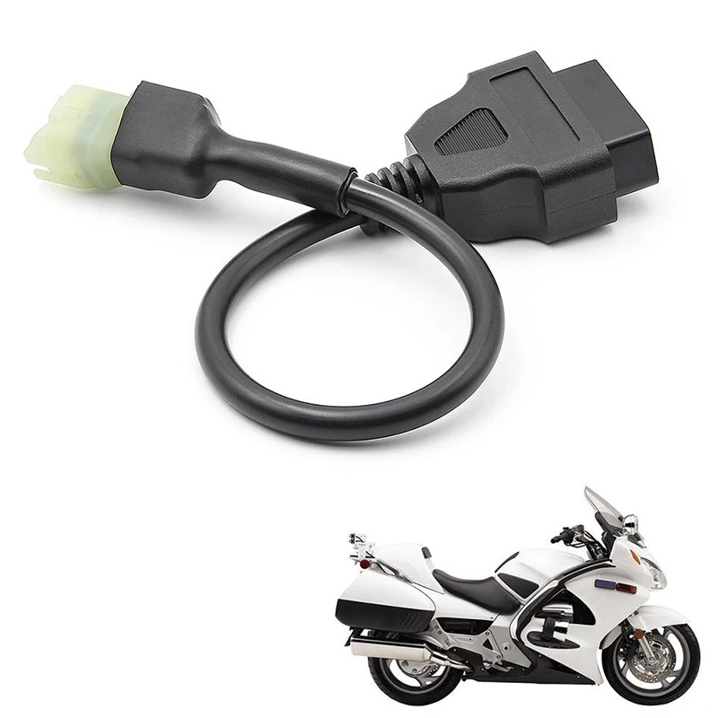 Compatible OBD2 to 4 Pin Diagnostic Adapter Cable Motorcycle Fault Detection Parts for Honda Motorbikes