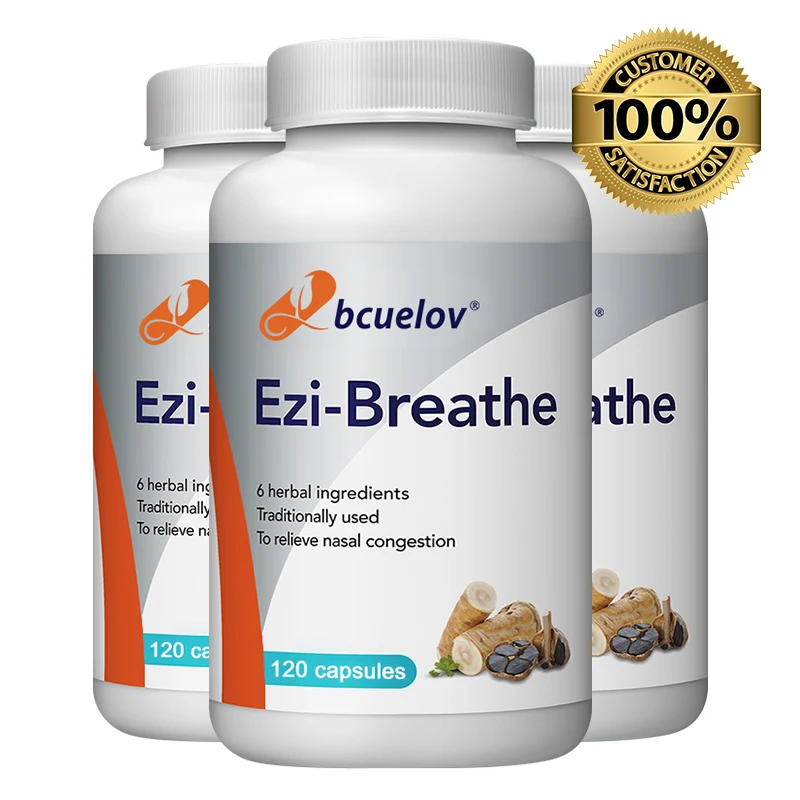 

Ezi-Breathe Garlic Extract Capsules - Improve Respiratory Health, Help Clear Nasal Congestion and Increase Lung Capacity