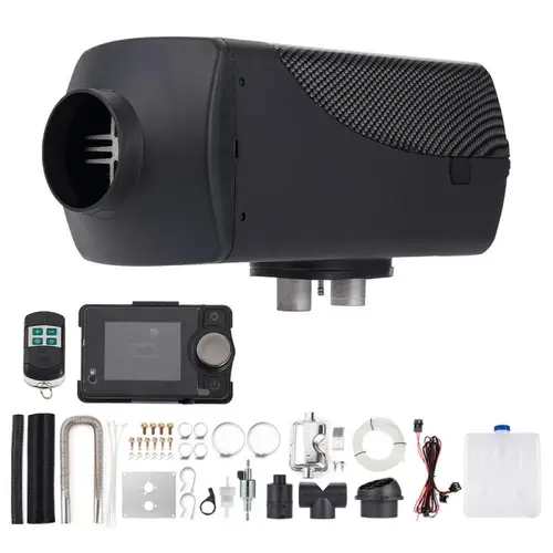 Calefacción estacionaria para vehículos diésel, calentador de aire de voltaje de 5-8kW, con interruptor LCD y control remoto, para coches, autobuses, autocaravanas, autocaravanas y furgonetas, 12/24V