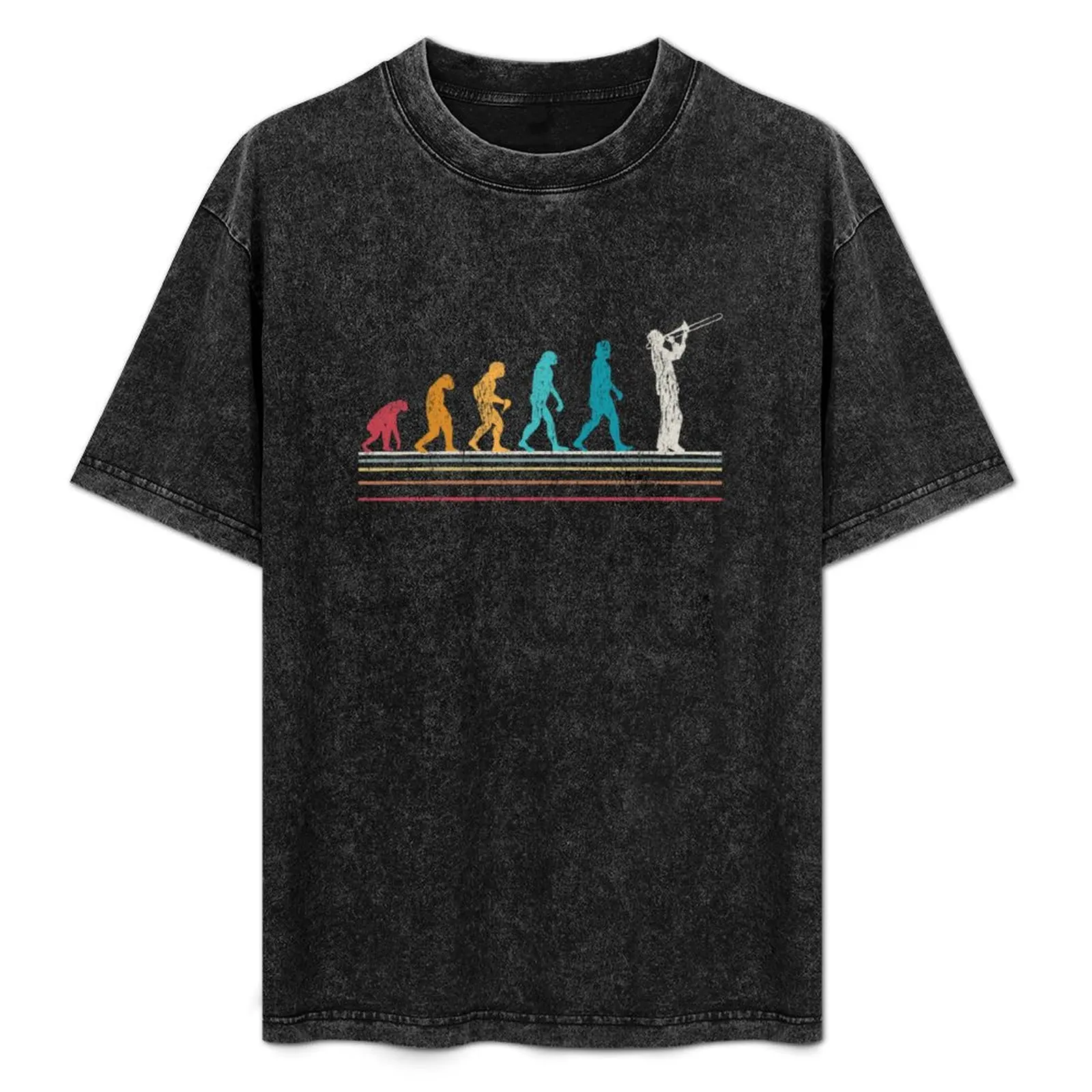 

Trombone Evolution Retro Vintage T-Shirt Lightweight Running Sports T-Shirt