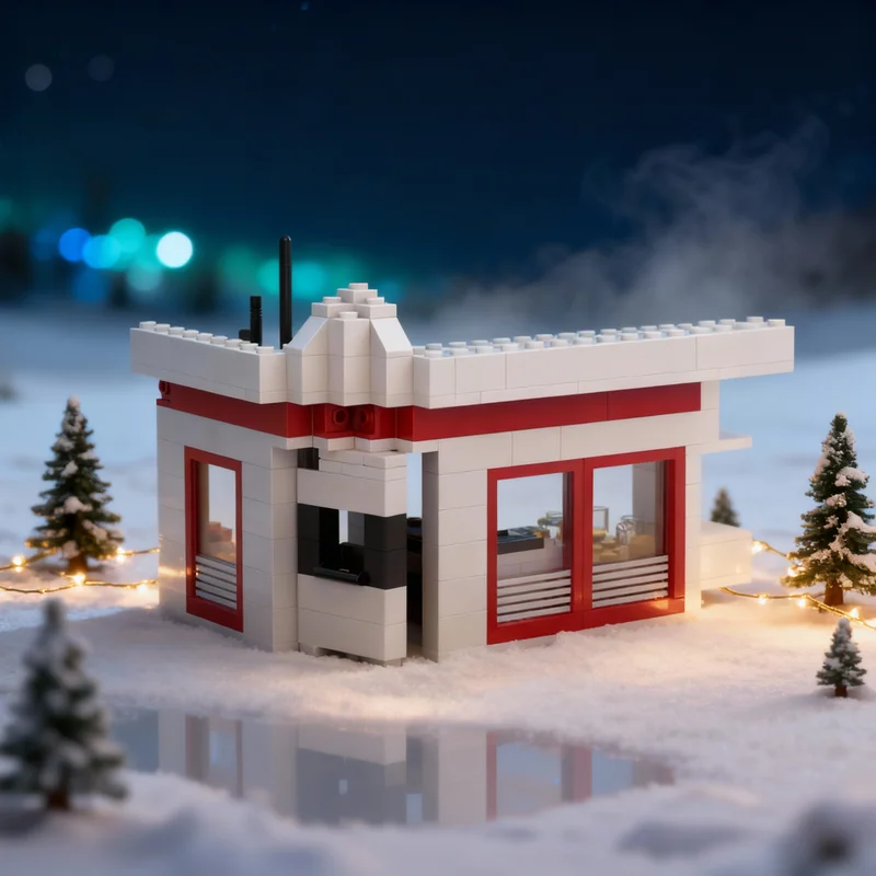 

225pcs MOC Town Classic Community Centre Model Building Blocks Architecture Toys Christmas Gift Assemble Idea Education Brick