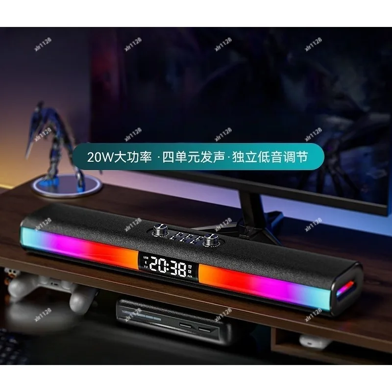 Gaming Desktop Soundbar Wired Stereo Speaker Heavy Bass Subwoofer Home PC Laptop Audio System