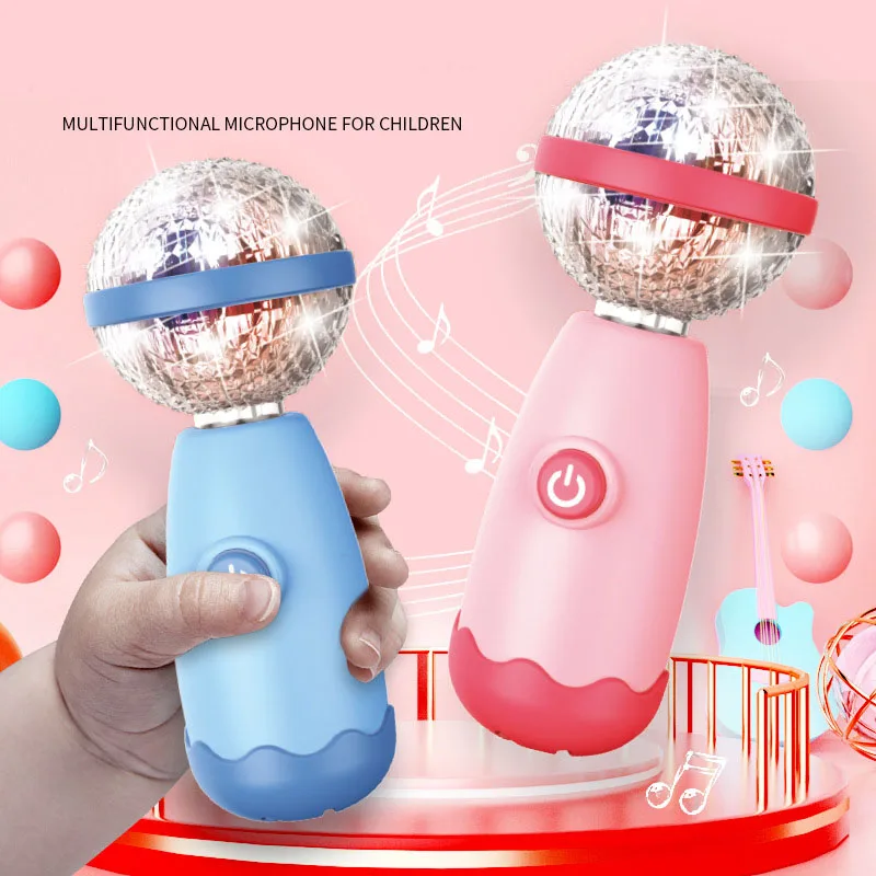 Children's Microphone Amplification Enlightenment Musical Instrument Baby Birthday Party Song Singing Microphone Toy Gift