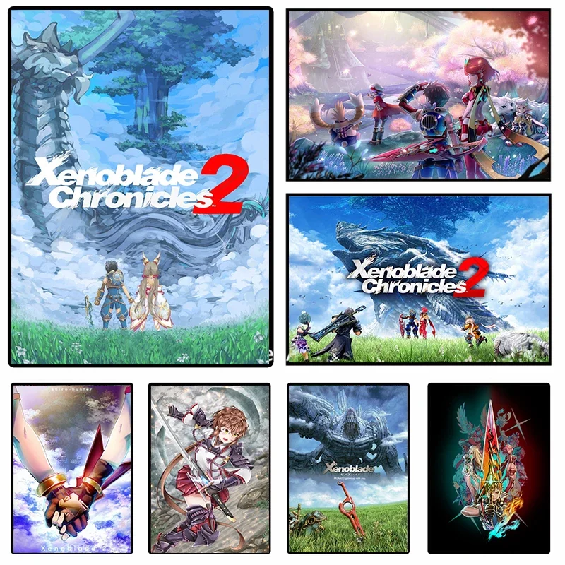 Anime Poster Xenoblade Chronicles 2 Hikari Canvas Painting Wall Decor Poster Wall Art Picture Room Decor Home Decor HD Printed